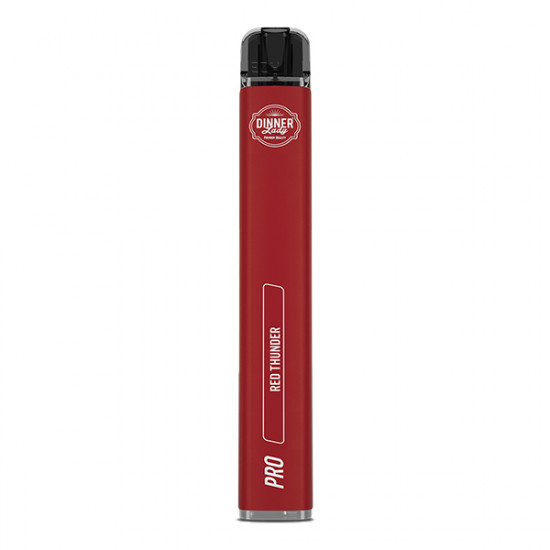 Dinner Lady Vape Pen Pro - Red Thunder - 600 Puff - 20mg - Disposable