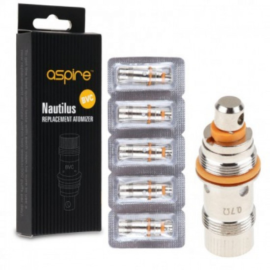 Aspire Nautilus 2 BVC Coil 0.7 - 1.8 ohm - 5-Pack