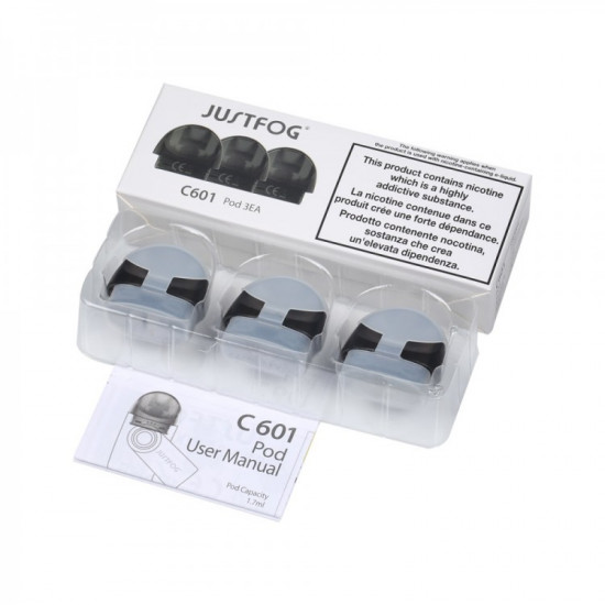 JUSTFOG C601 Pod Replacement Cartridge Pack (3 Pieces)